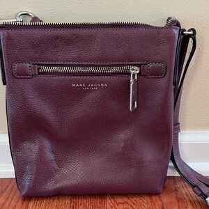 Marc Jacobs Burgundy Leather Crossbody Bag